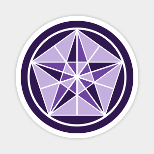 Deep Purple Crystal Star Magnet